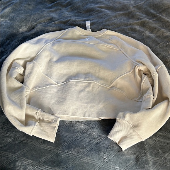 lululemon athletica bone scuba sweatshirt XS small - Picture 4 of 4